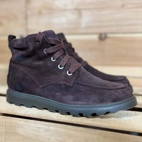 Sorel Madson MOC Toe Waterproof Boots, 5Y, Brown Leather - Picture 6 of 13